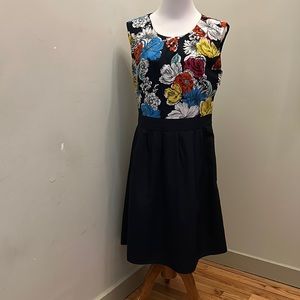 Banana Republic Navy floral dress. Size 10